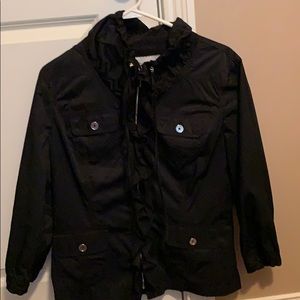 COPY - Black House White Market Ruffled nylon jacket!